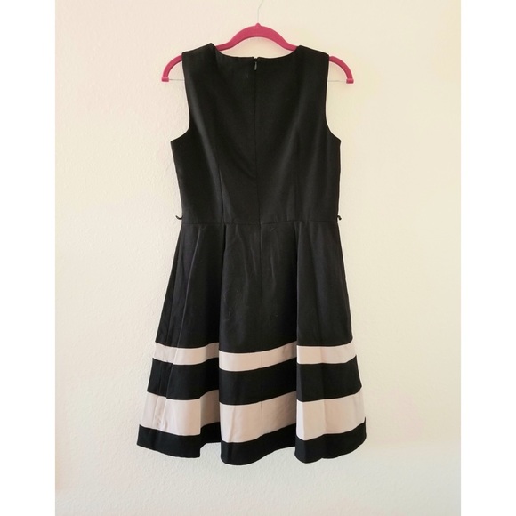AB Studio Fit & Flare Striped Dress - Picture 7 of 8